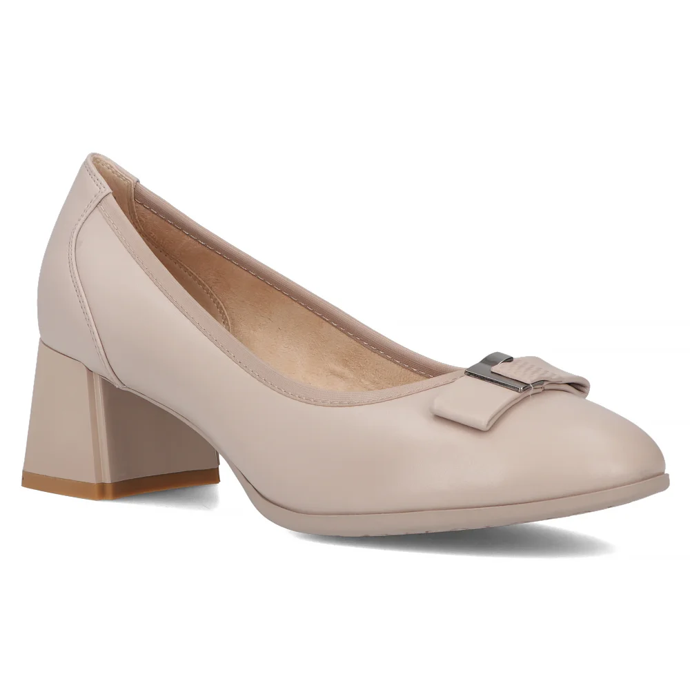 Leather pumps Filippo DP6178/24 BE beige