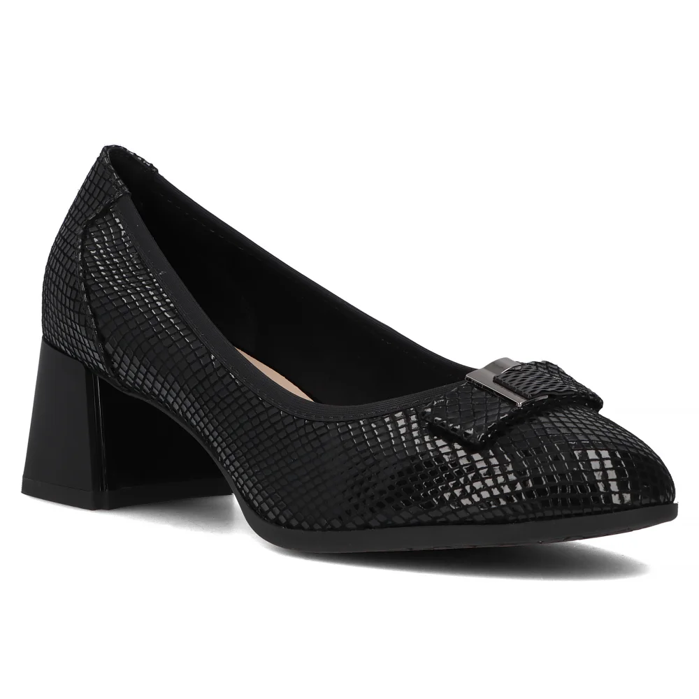 Leather pumps Filippo DP6178/24 BK PT black