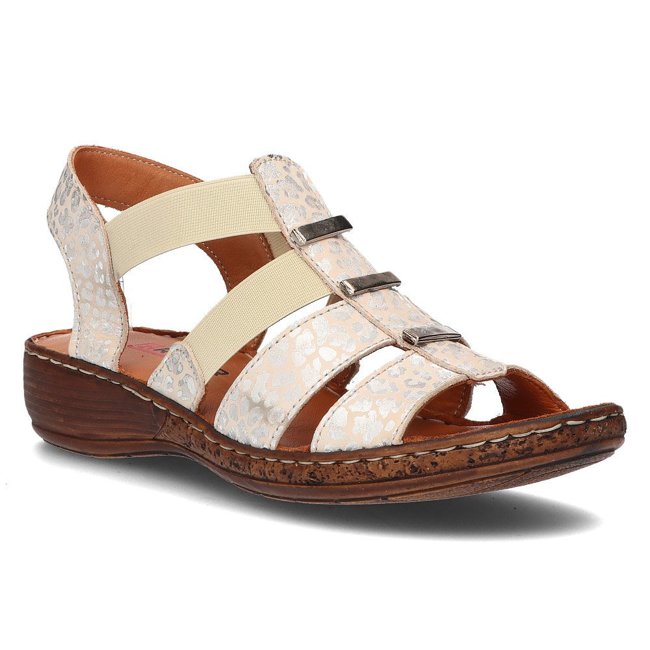 Leather sandals Artiker 46C2374 beige