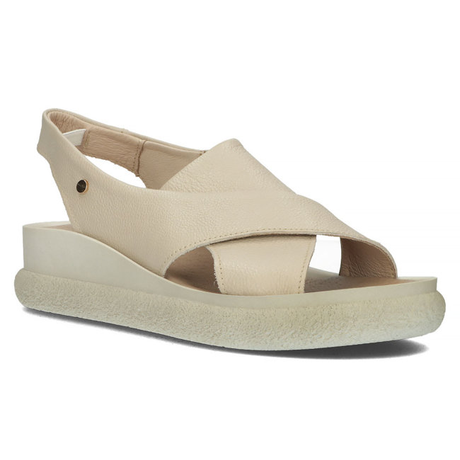 Leather sandals Filippo 40339 taupe