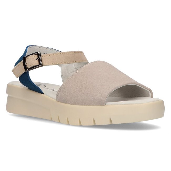 Leather sandals Filippo DS2021/21 GR gray