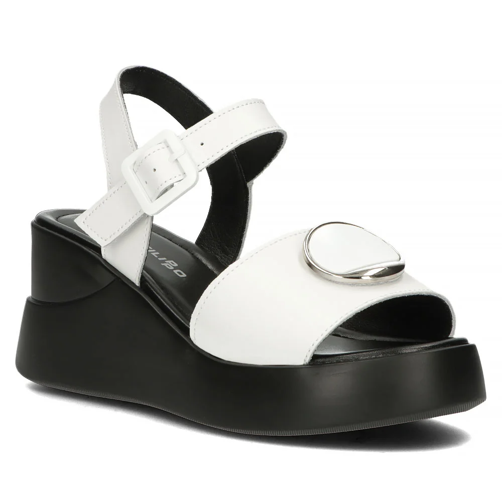 Leather sandals Filippo DS4411/24 WH white