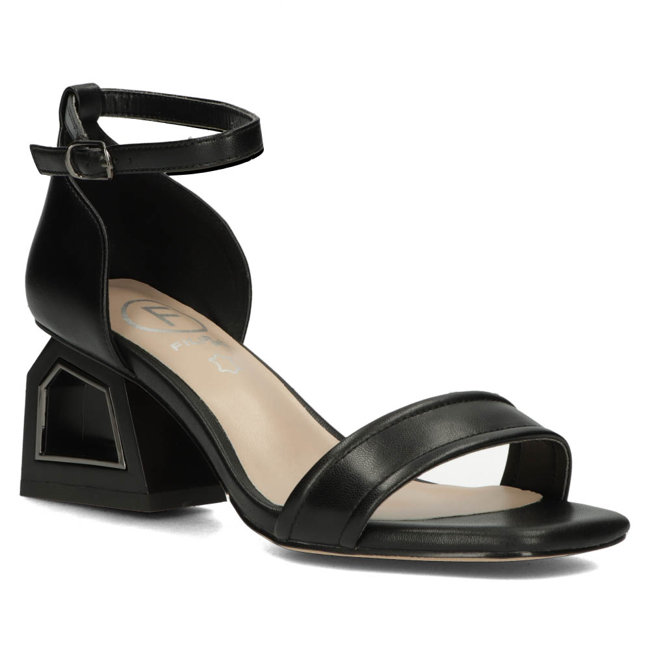 Leather sandals Filippo DS4440/23 BK black