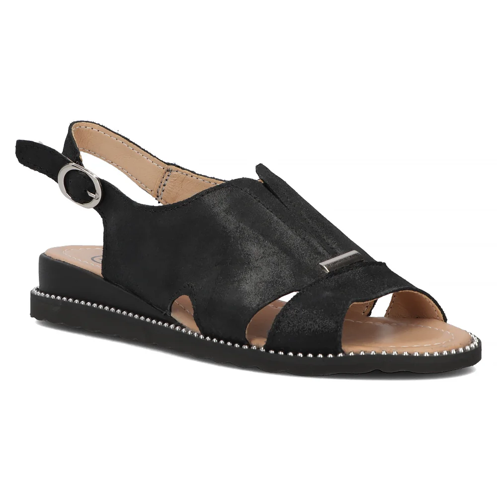 Leather sandals Filippo DS4470/24 BK black