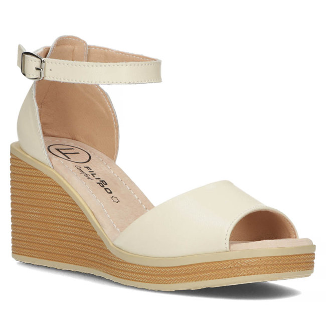 Leather sandals Filippo DS4507/23 BE beige