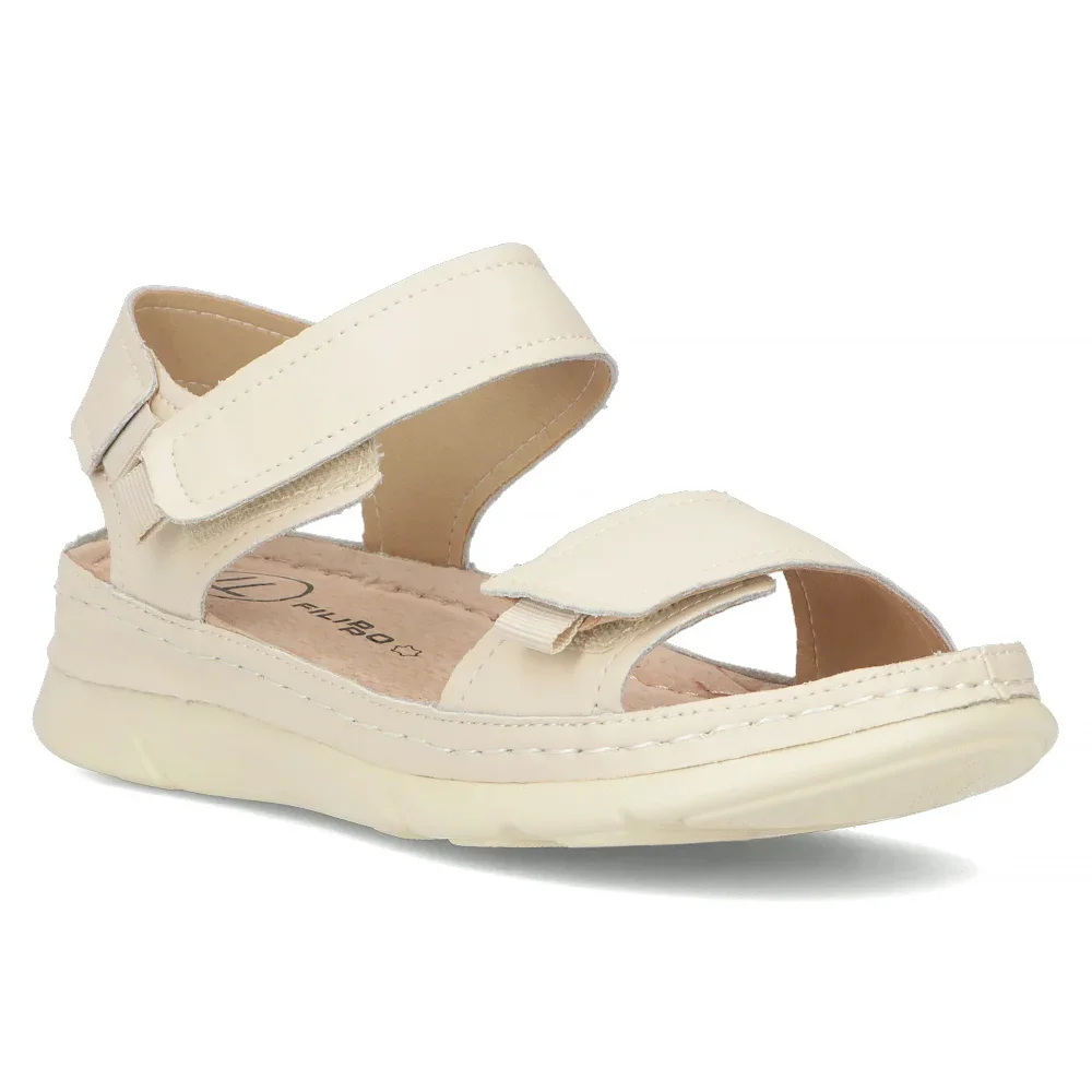 Leather sandals Filippo DS6019/24 BE beige