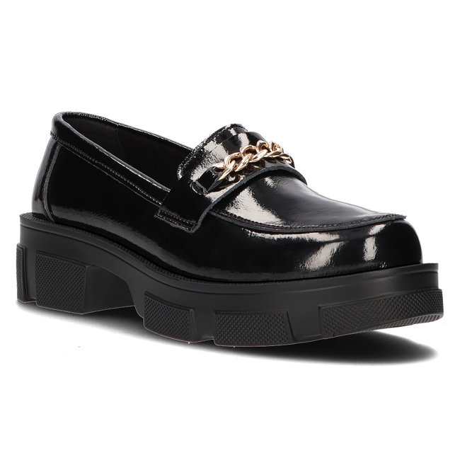 Leather shoes DP3219/21 BK black