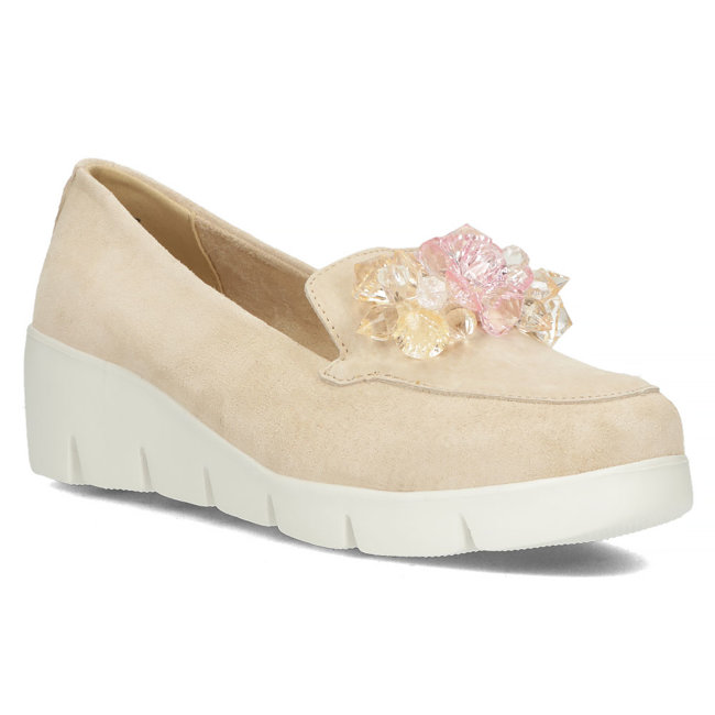 Leather shoes DP4545/23 BE beige