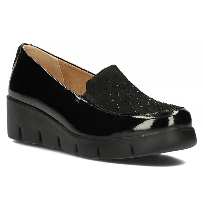 Leather shoes DP4584/23 BK black