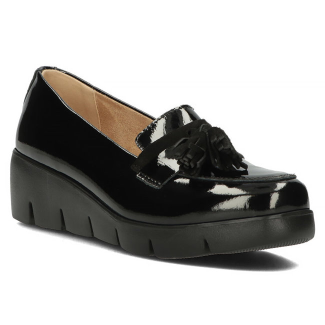 Leather shoes Filippo DP3162/23 BK L black