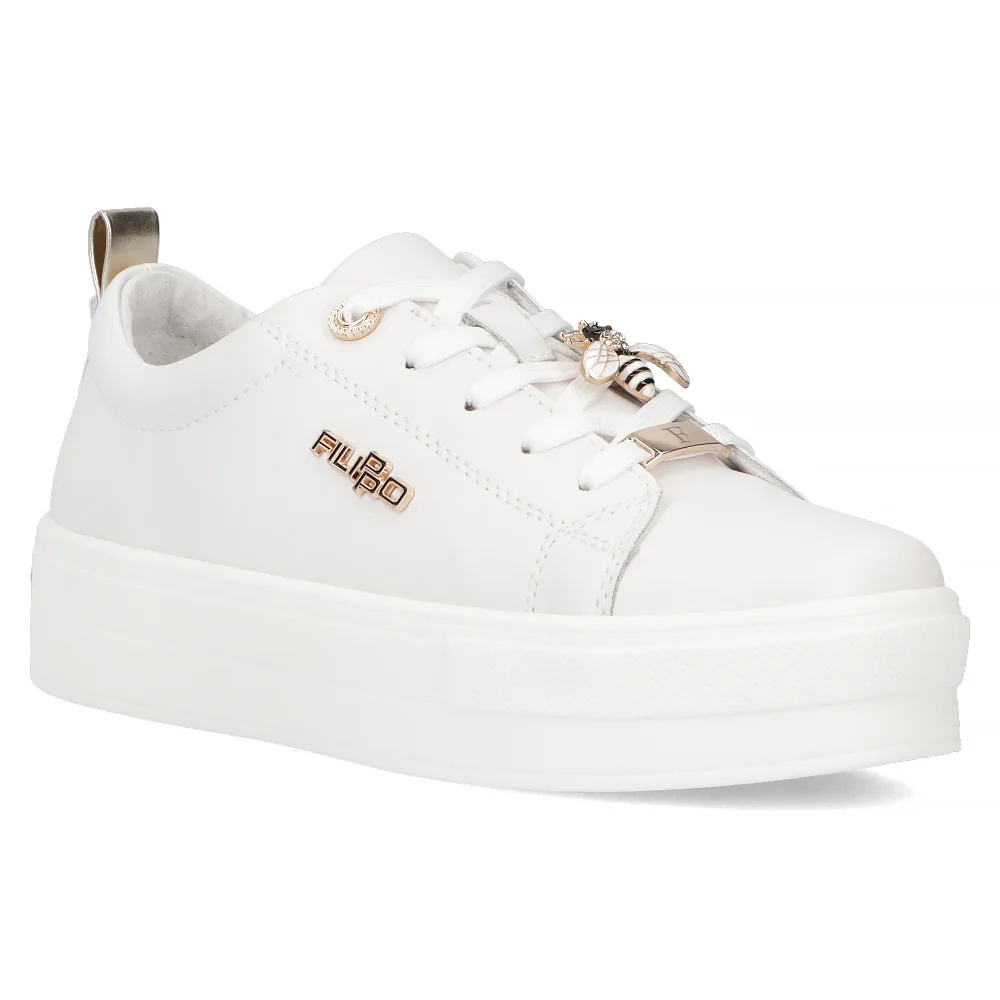 Leather shoes Filippo DP3533/25 WH DI white