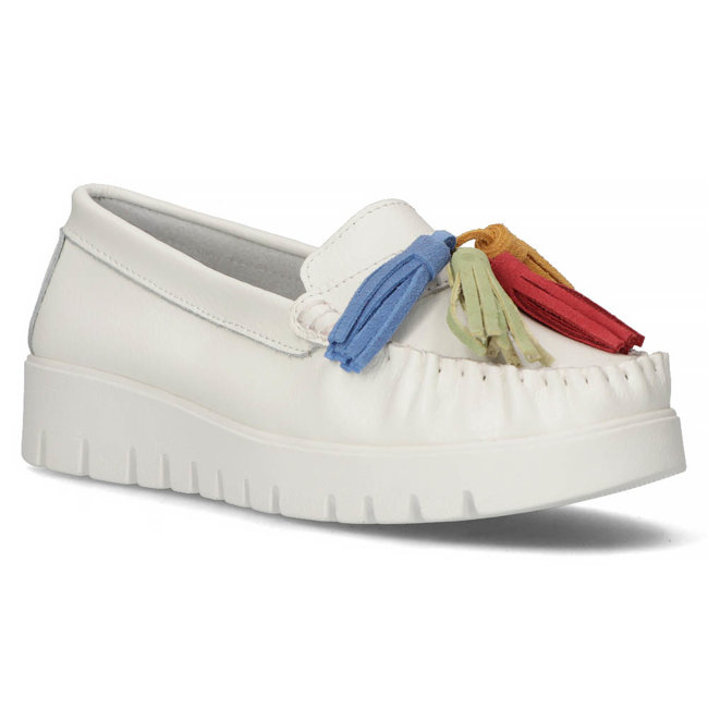 Leather shoes Filippo DP3535/22 WH white