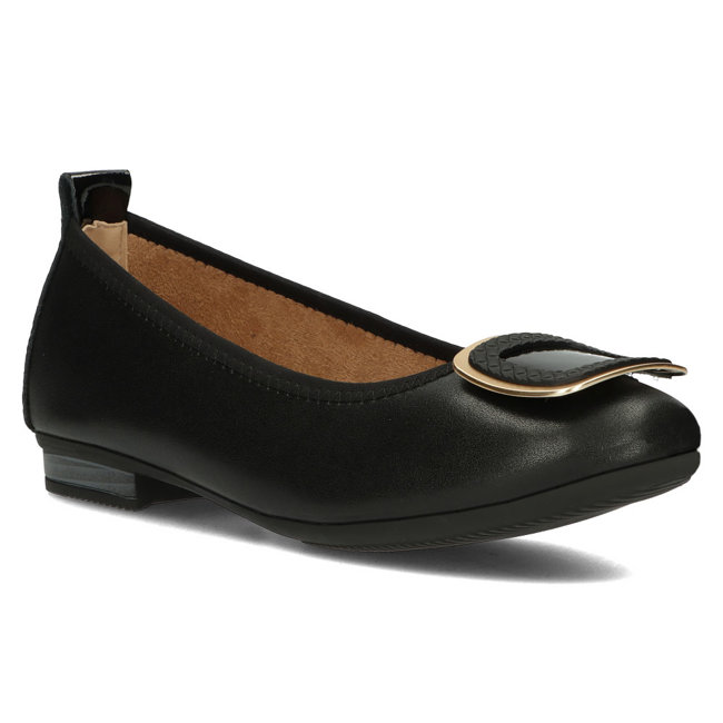 Leather shoes Filippo DP3661/23 BK black