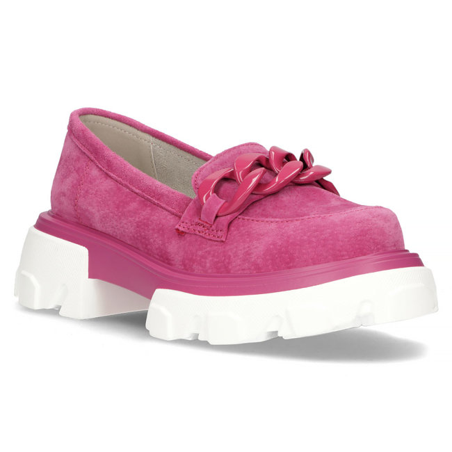 Leather shoes Filippo DP3718/23 FH fuchsia