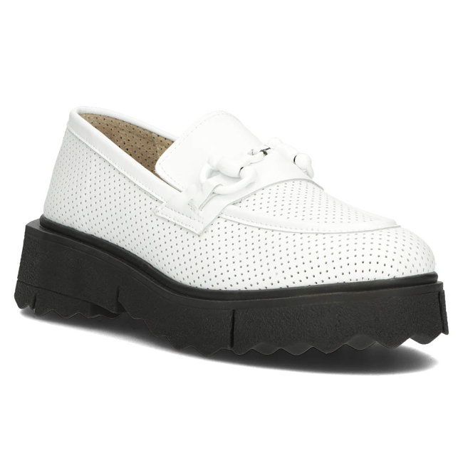 Leather shoes Filippo DP3910/22 WH white