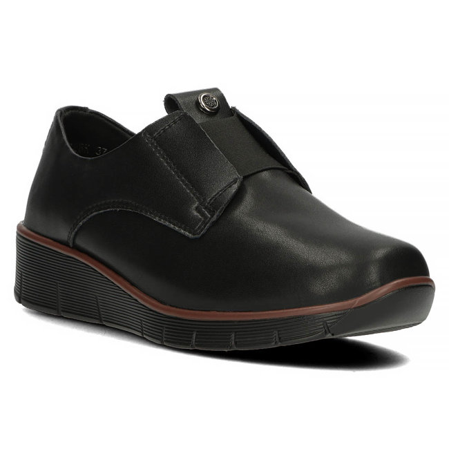 Leather shoes Filippo DP4137/22 BK black