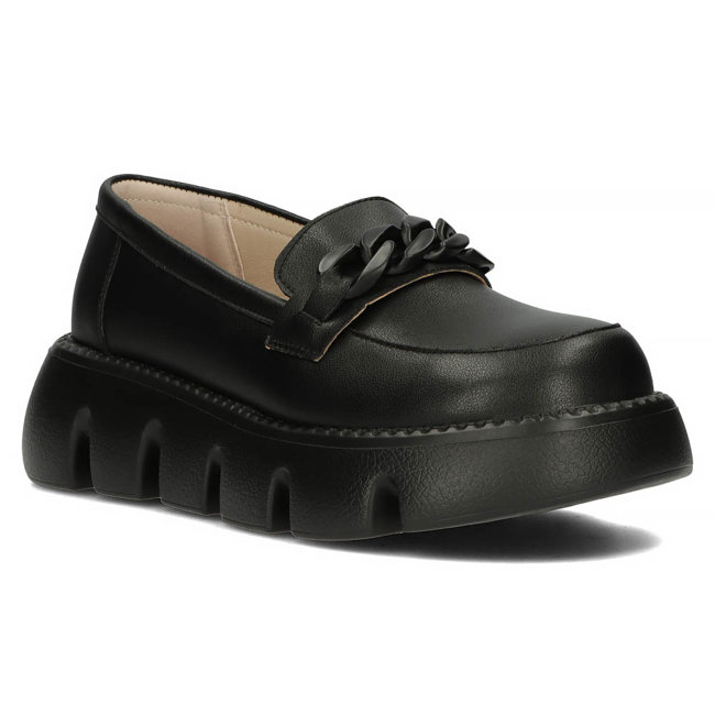 Leather shoes Filippo DP4536/23 BK black