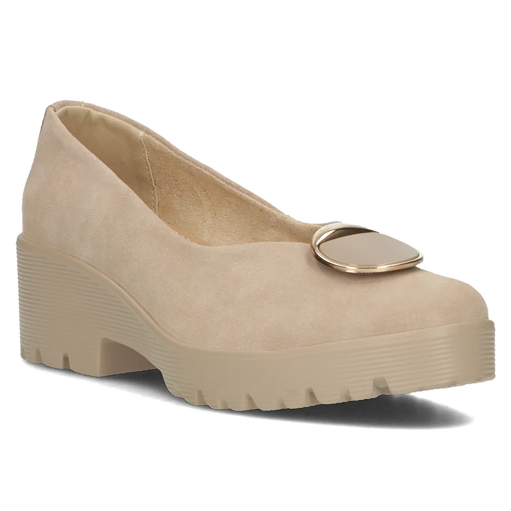 Leather shoes Filippo DP4569/23 BE beige