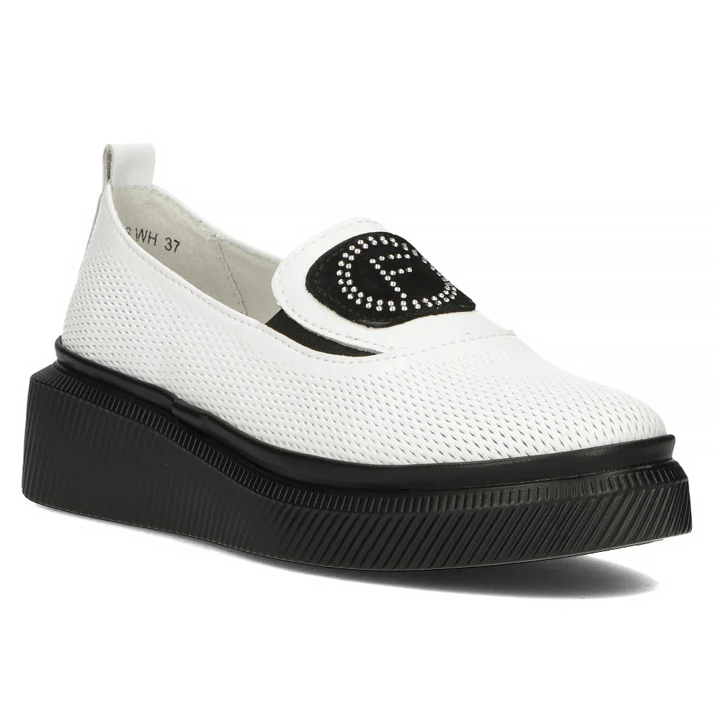 Leather shoes Filippo DP4572/24 WH white