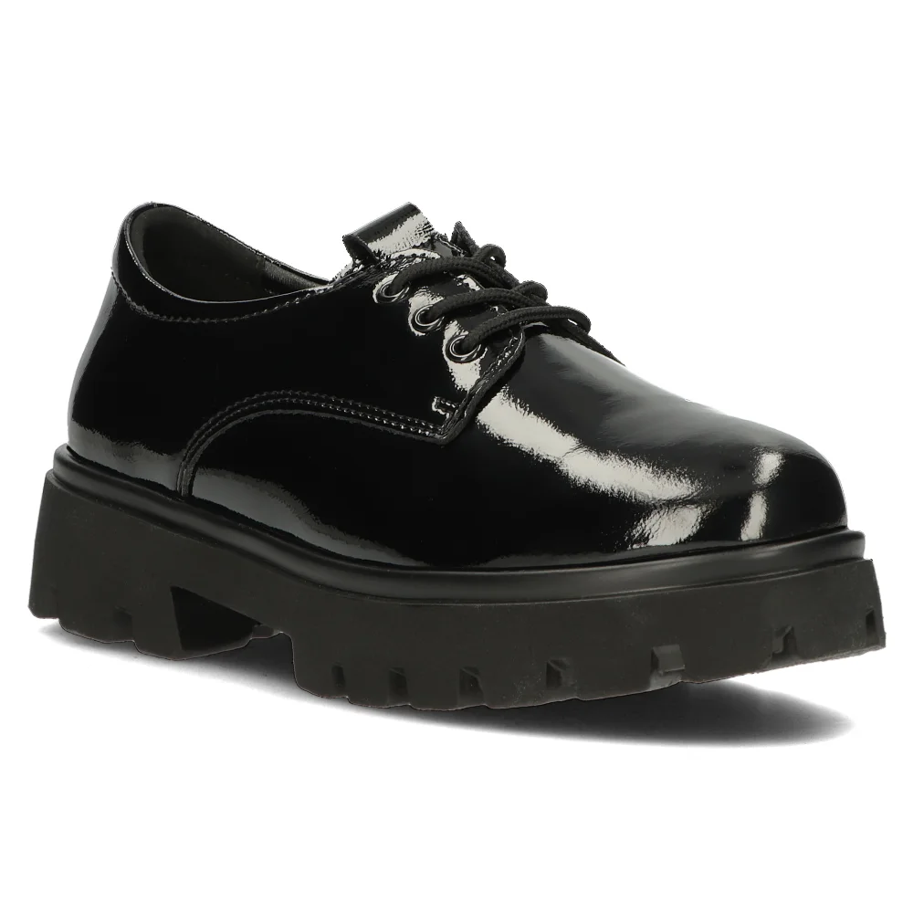 Leather shoes Filippo DP4729/23 BK L black