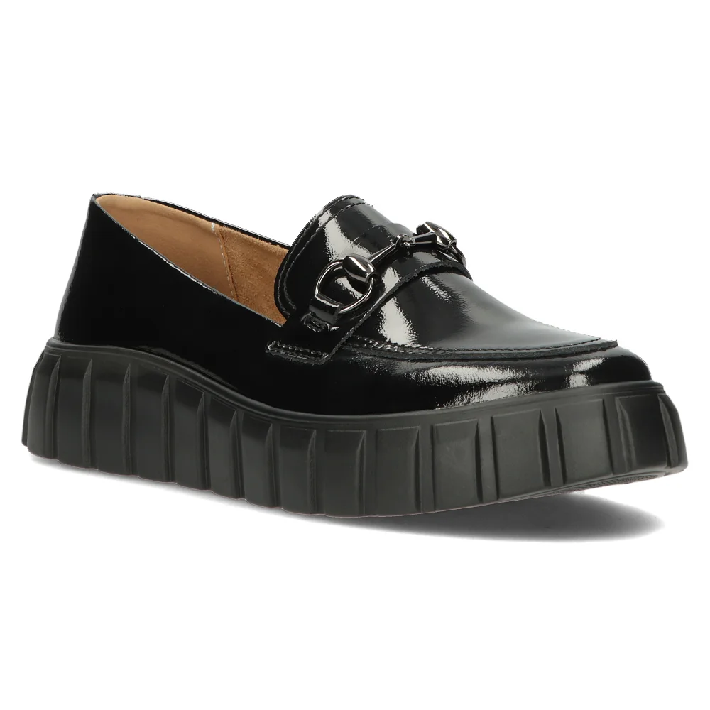 Leather shoes Filippo DP4789/23 BK black