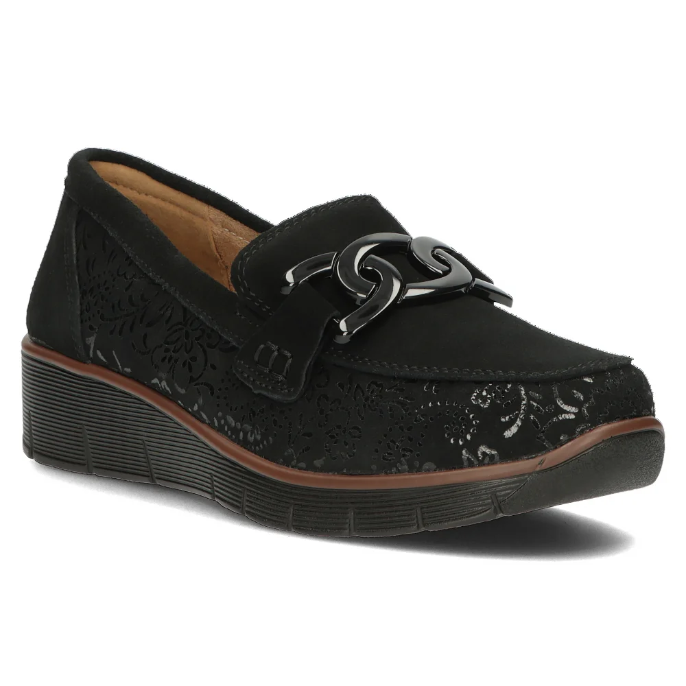 Leather shoes Filippo DP4795/23 BK black
