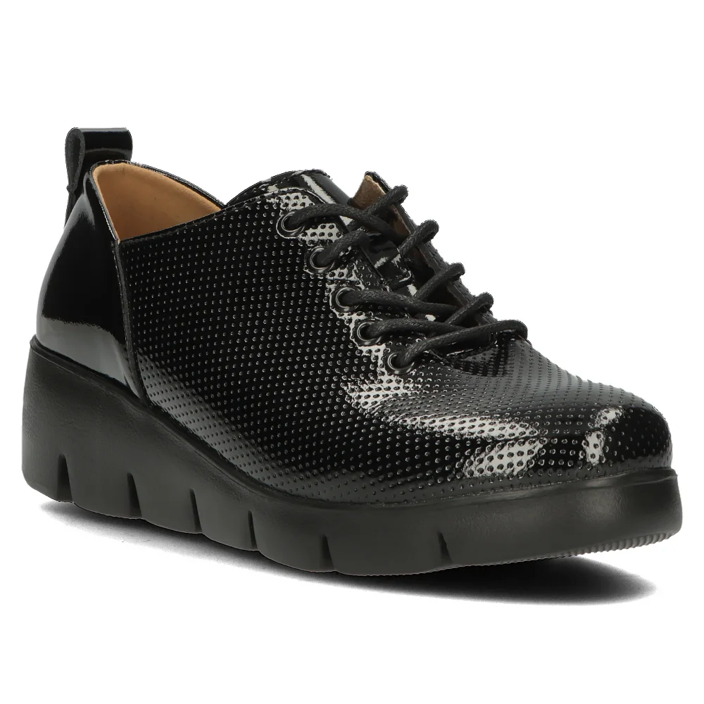 Leather shoes Filippo DP4797/23 BK black