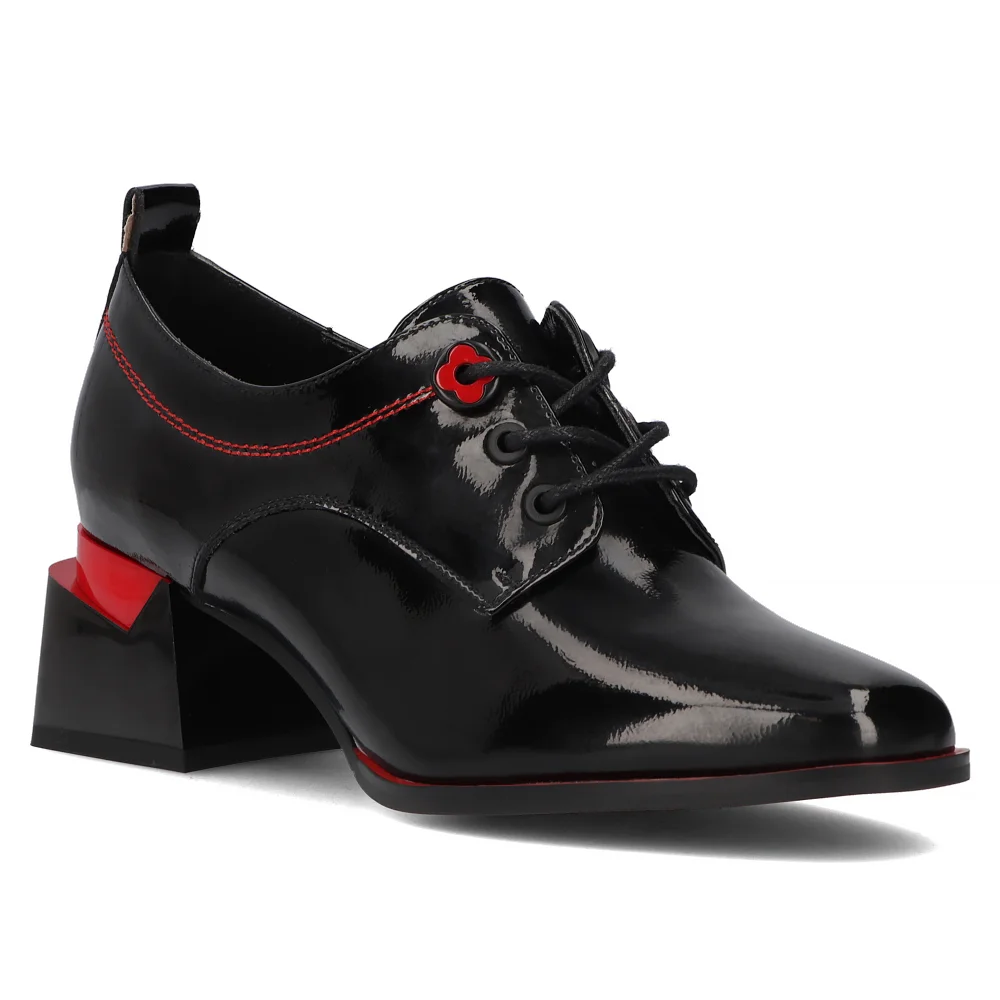 Leather shoes Filippo DP4841/24 BK black