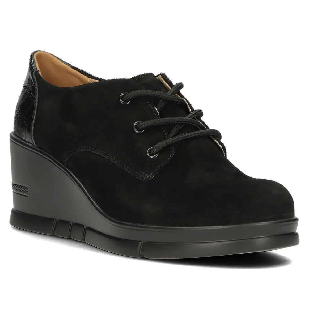 Leather shoes Filippo DP4905/23 BK black