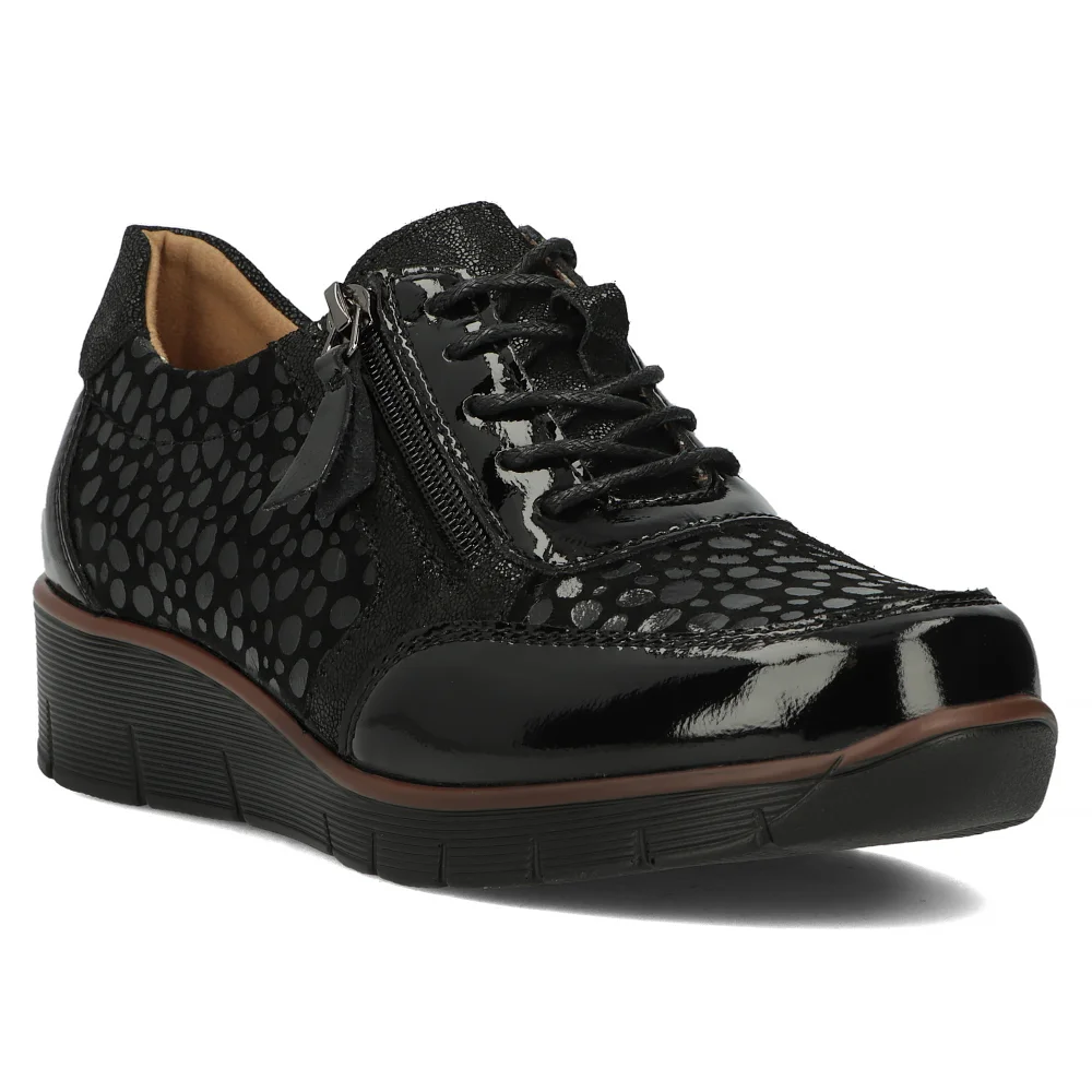 Leather shoes Filippo DP4912/24 BK L black