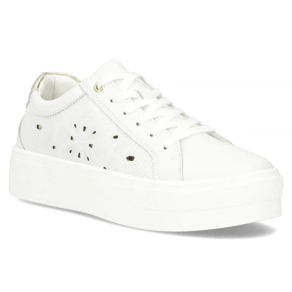 Leather shoes Filippo DP6015/24 WH white