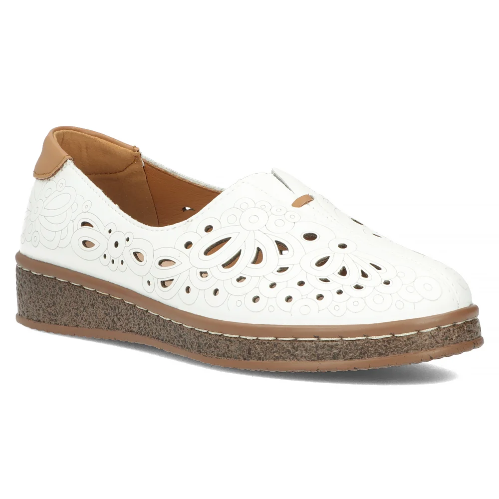 Leather shoes Filippo DP6235/24 WH white