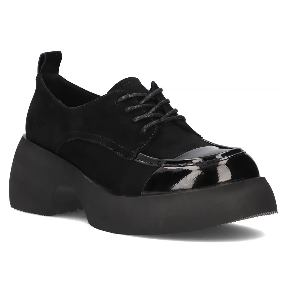 Leather shoes Filippo DP6271/24 BK black