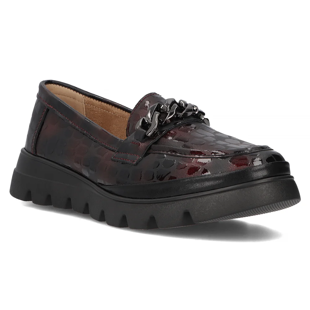 Leather shoes Filippo DP6467/24 BG maroon