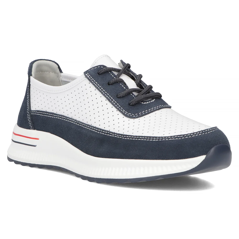 Leather shoes Filippo DP6717/25 WH NV white navy