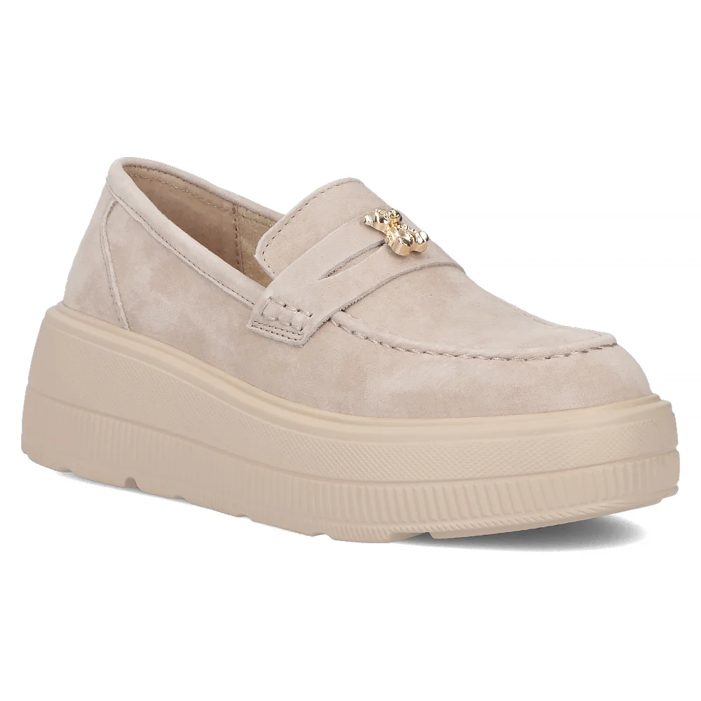 Leather shoes Filippo DP6844/25 BE beige