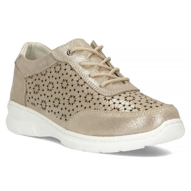 Leather sneakers Filippo DP4519/23 GO gold