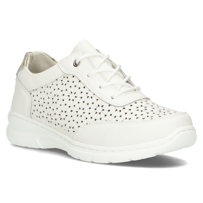 Leather sneakers Filippo DP4519/23 WH white