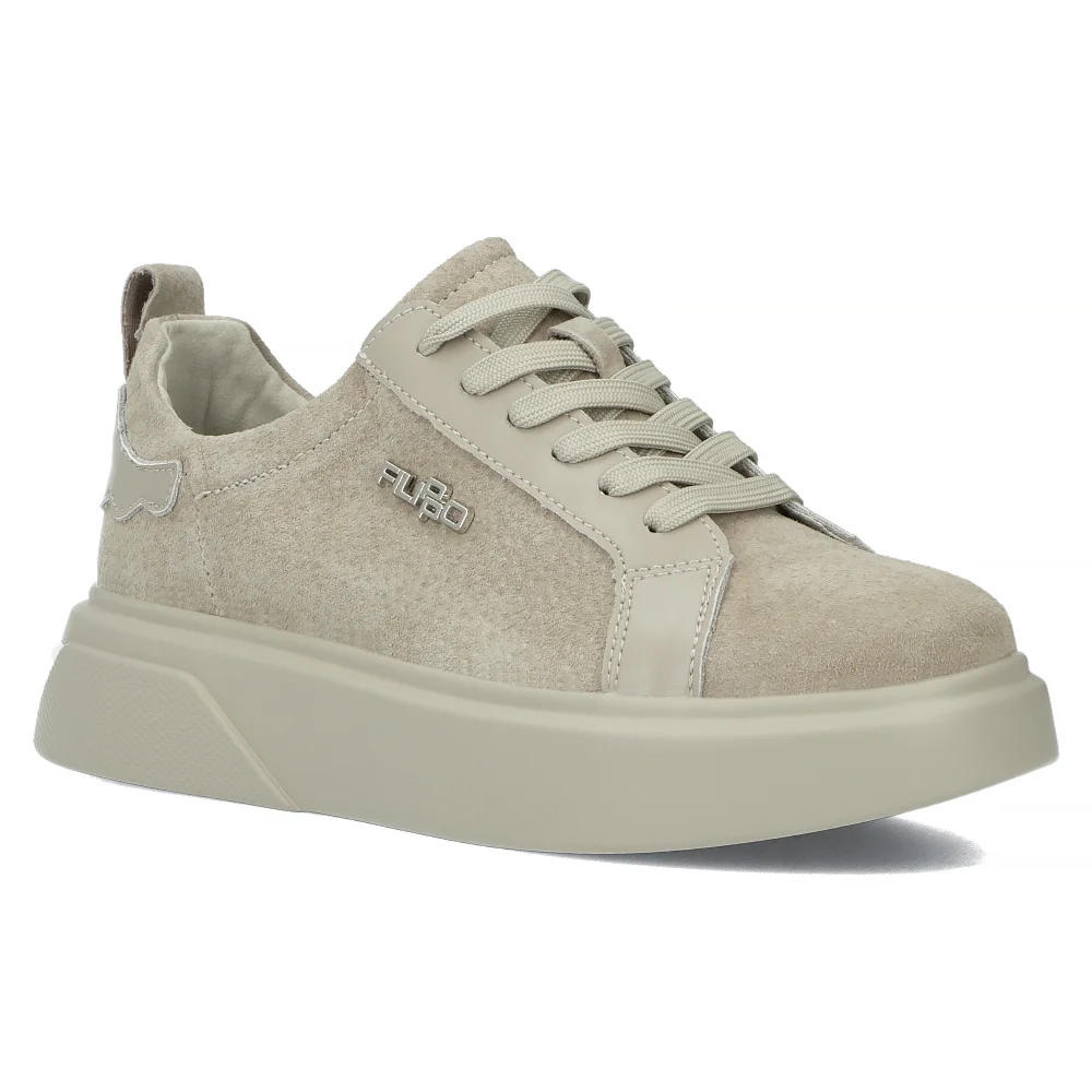 Leather sneakers Filippo DP4580/24 BE grey