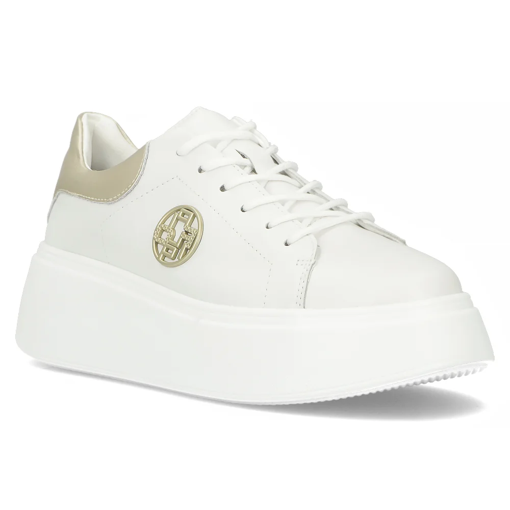 Leather sneakers Filippo DP6058/25 WH white