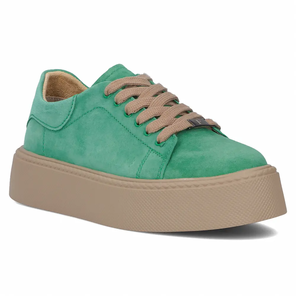 Leather sneakers Filippo DP6119/25 GE green