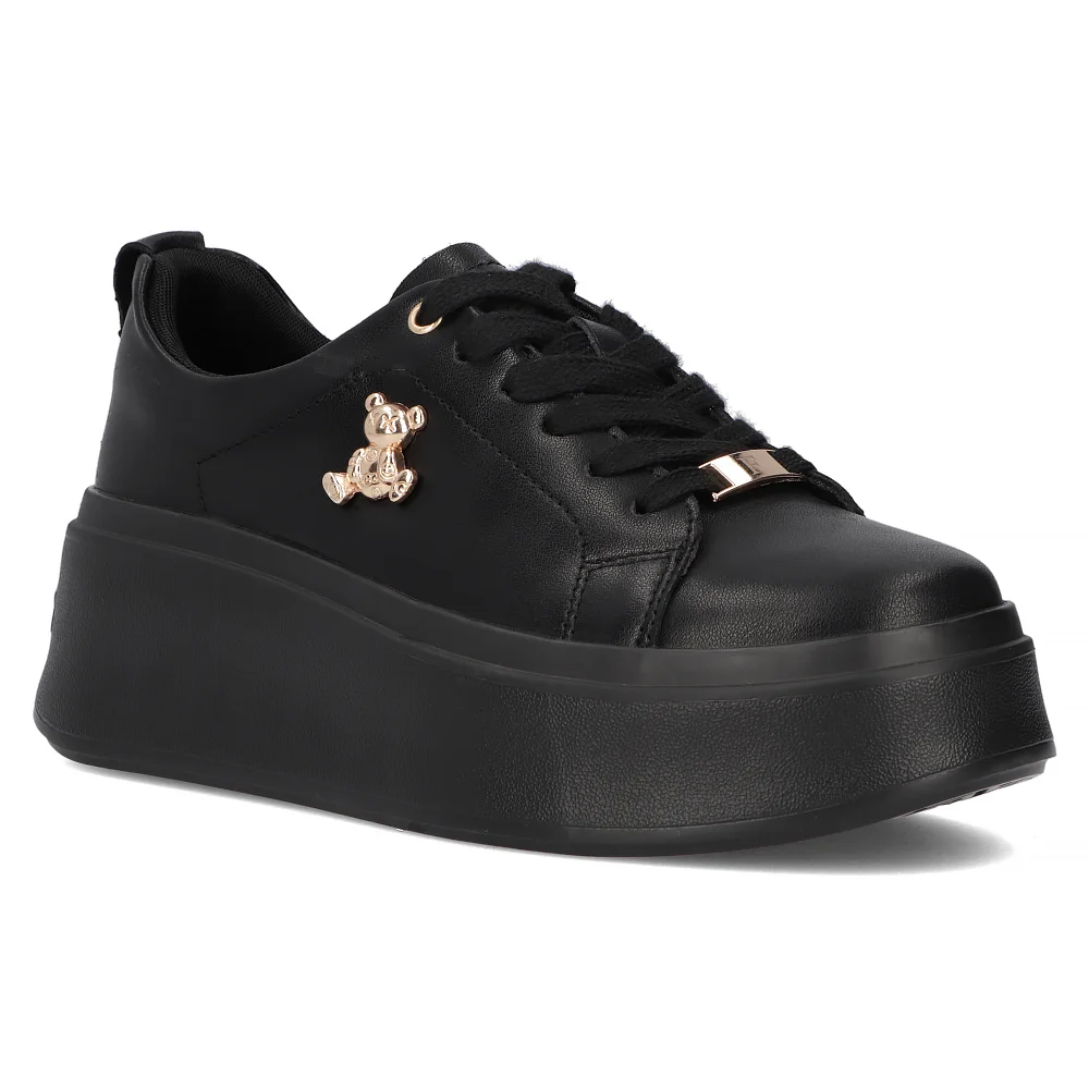 Leather sneakers Filippo DP6246/25 BK black