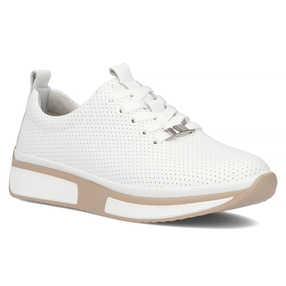 Leather sneakers Filippo DP6740/25 WH white