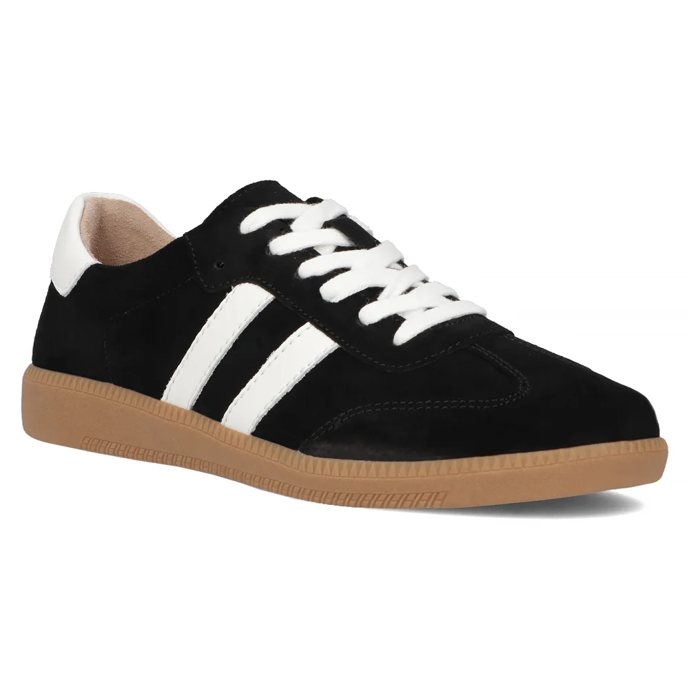 Leather sneakers Filippo DP6741/25 BK black