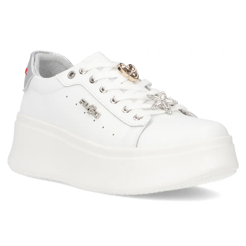 Leather sneakers Filippo DP6790/25 WH white