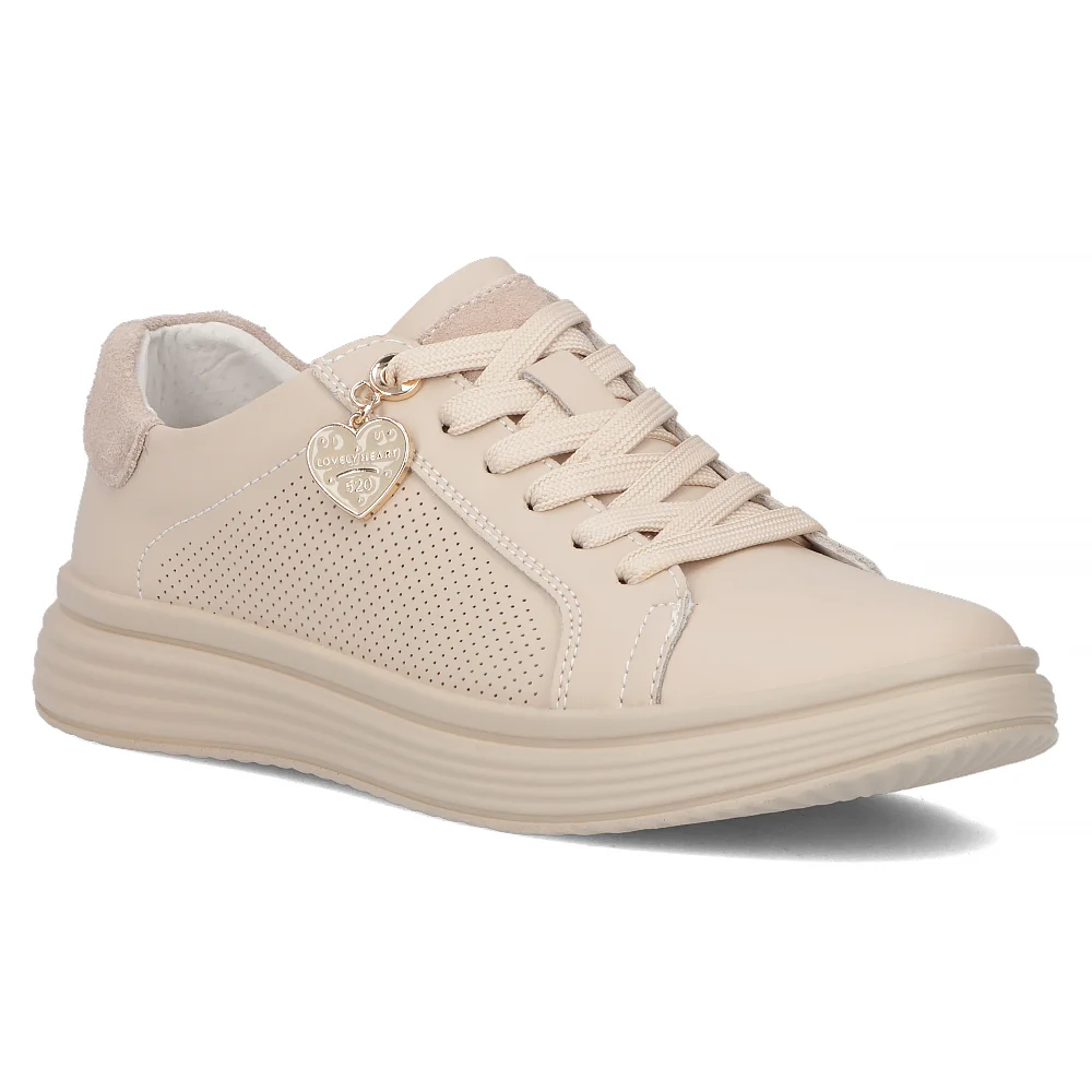 Leather sneakers Filippo DP6860/25 BE beige