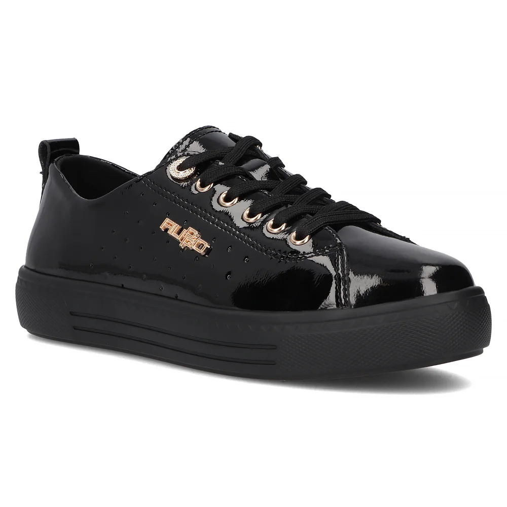 Leather sneakers Filippo DP7052/25 BK black