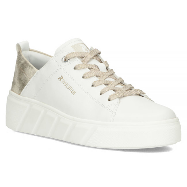 Leather sneakers Rieker W0502-80 white