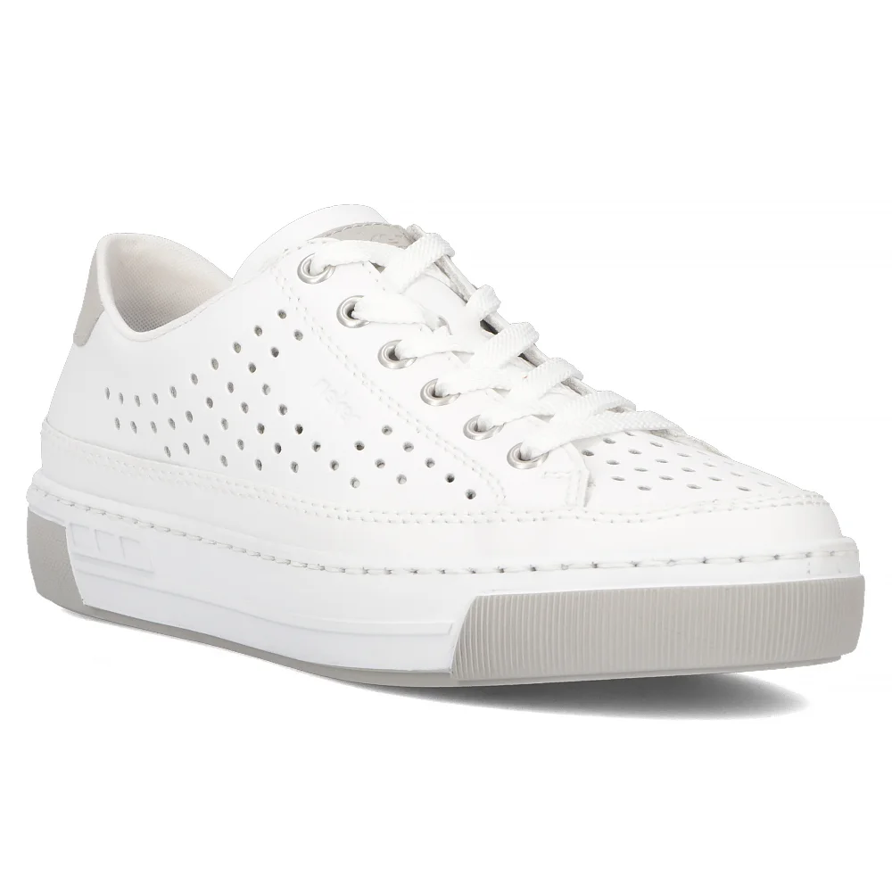 Leather sneakers Rieker W2200-80 white