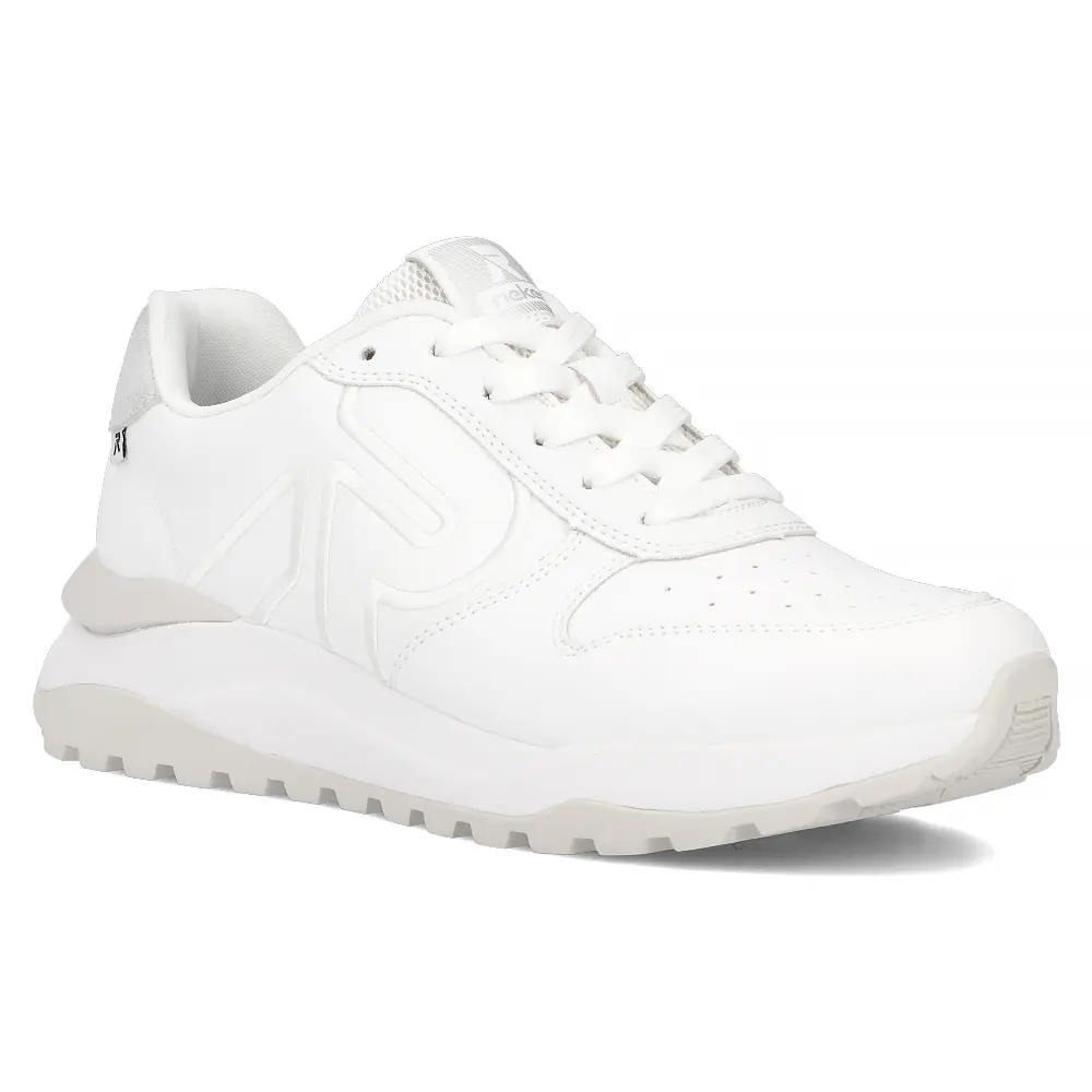 Leather sneakers Rieker W2502-80 white